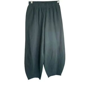 Boho Zoey wide leg olive green cotton relaxed lightweight gauze Pants M